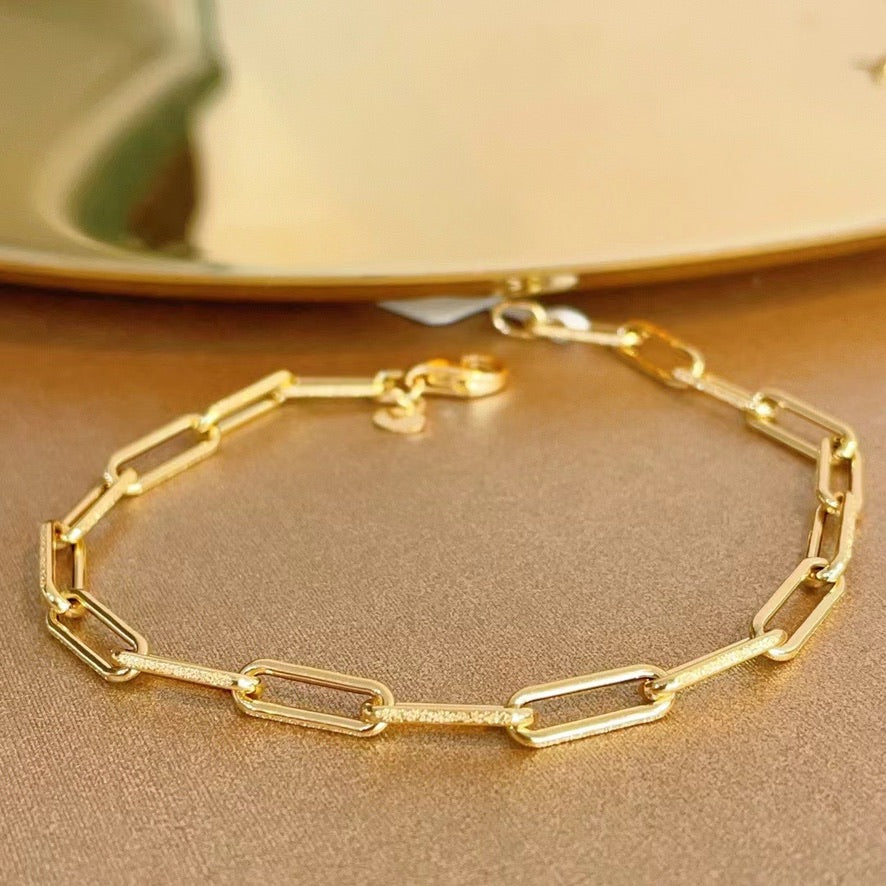 18K Gold Chunky Link Bracelet