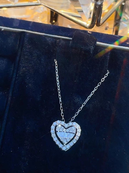 18K Diamond Heart Necklace