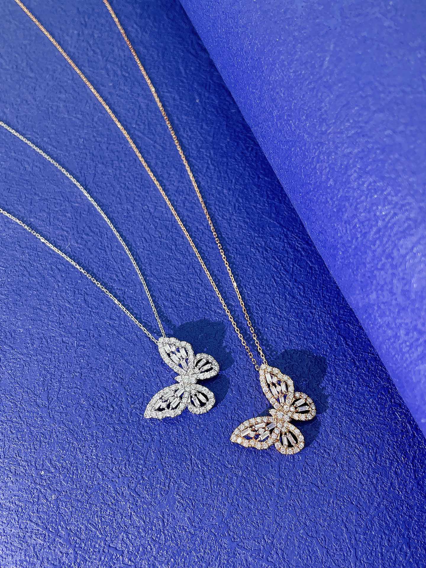 18K Diamond Butterfly Necklace