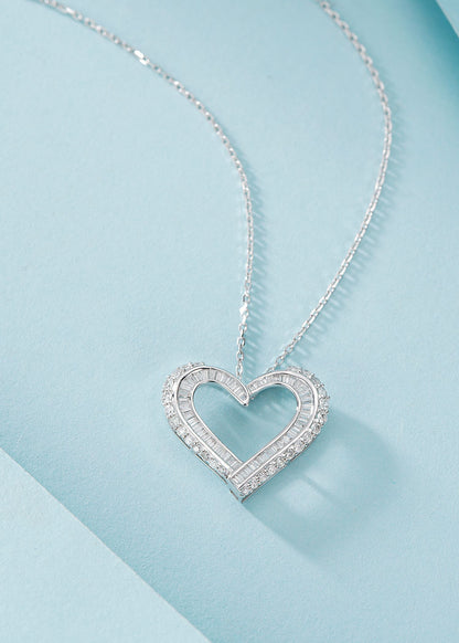 18K Diamond Heart Necklace