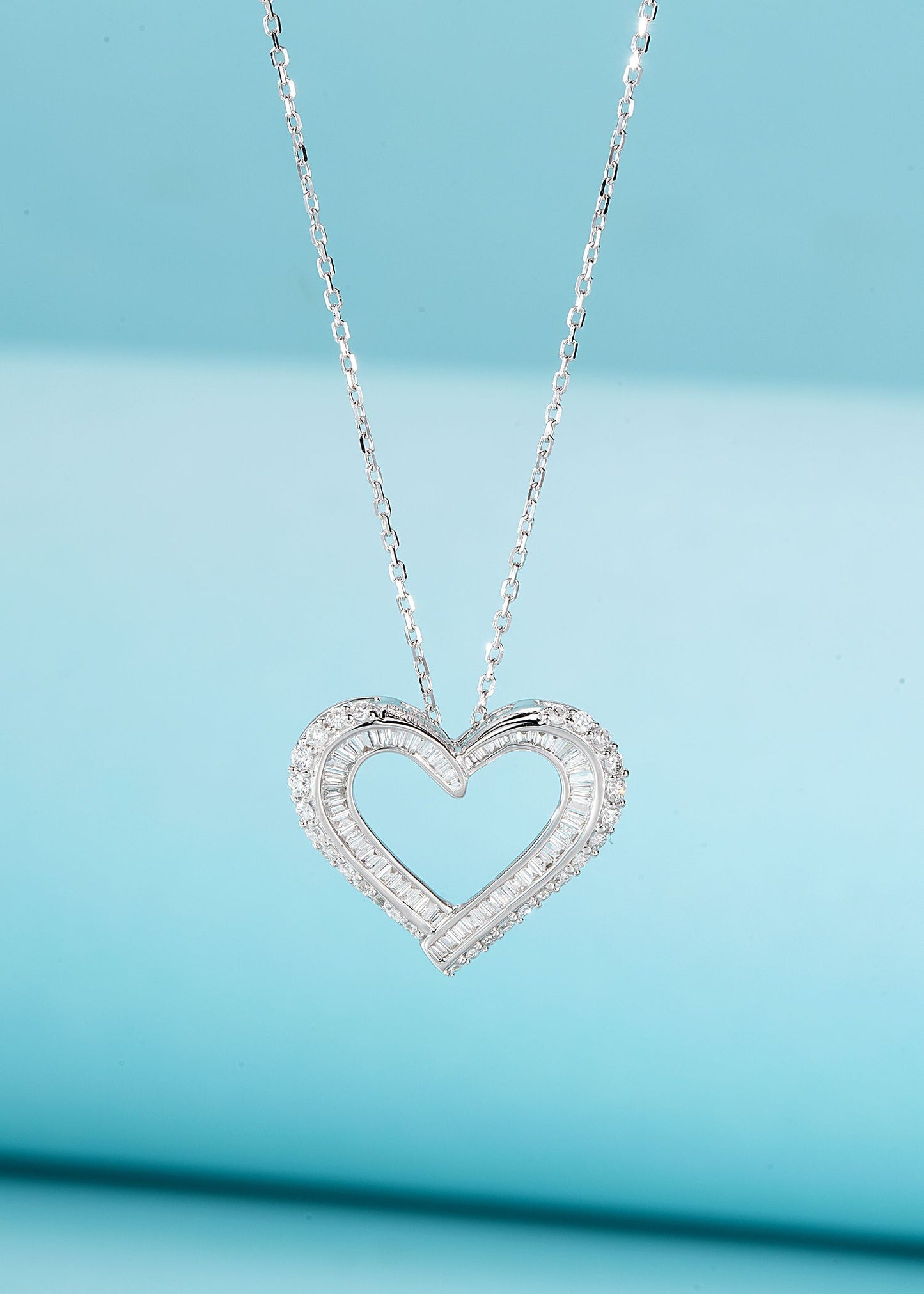 18K Diamond Heart Necklace