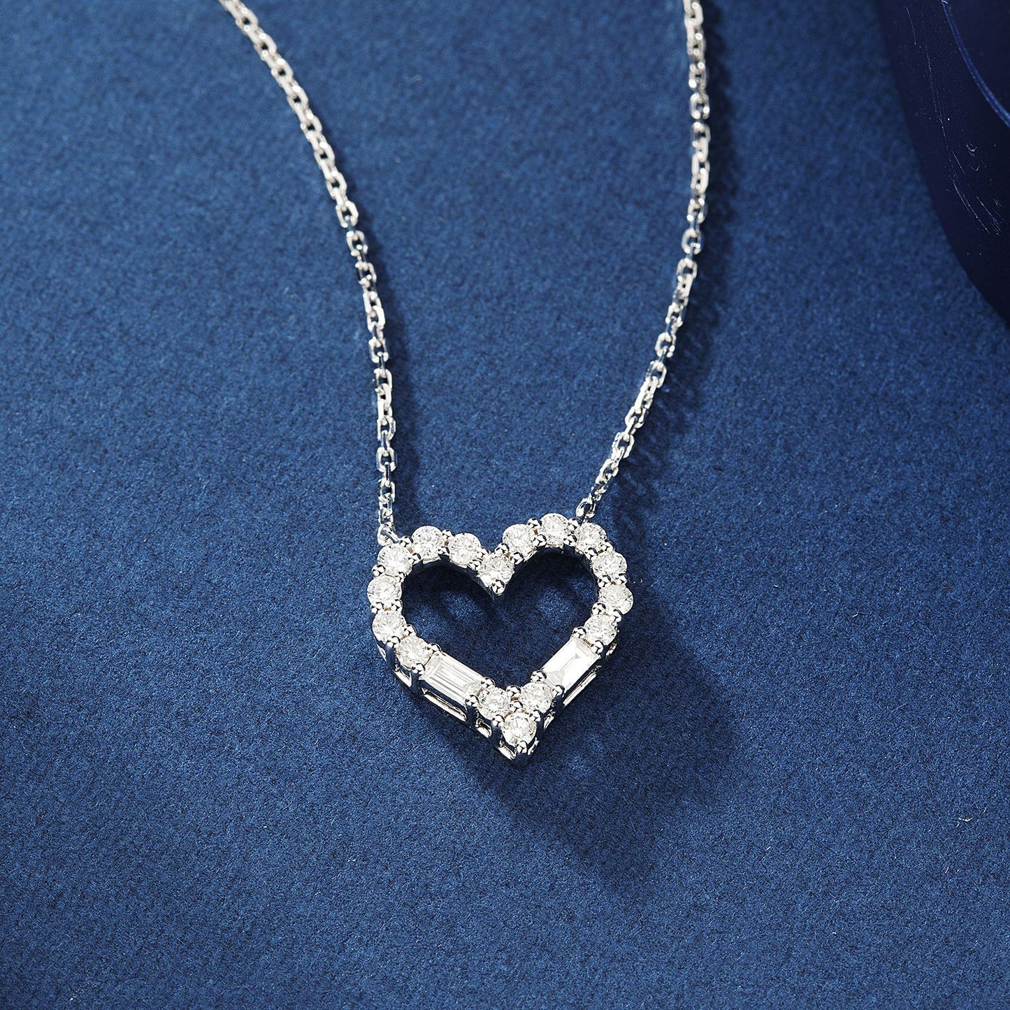 18K Diamond Heart Necklace