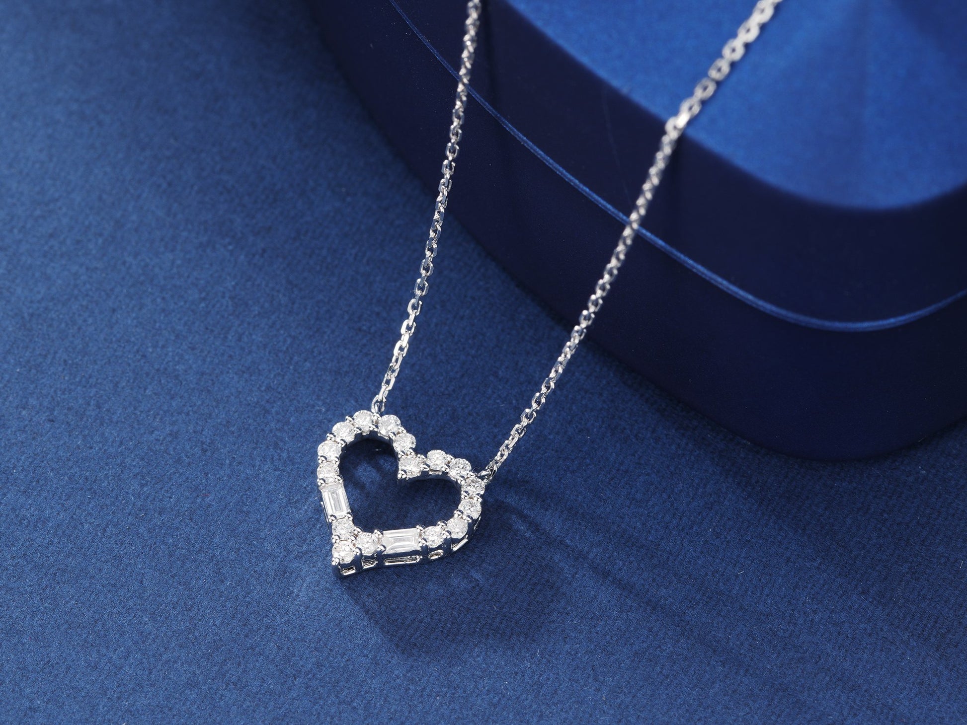 18K Diamond Heart Necklace