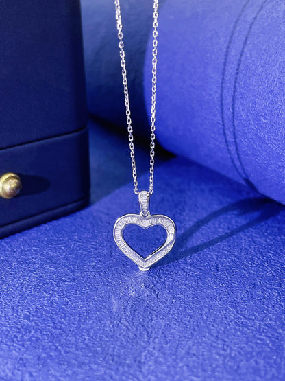 18K Diamond Heart Necklace