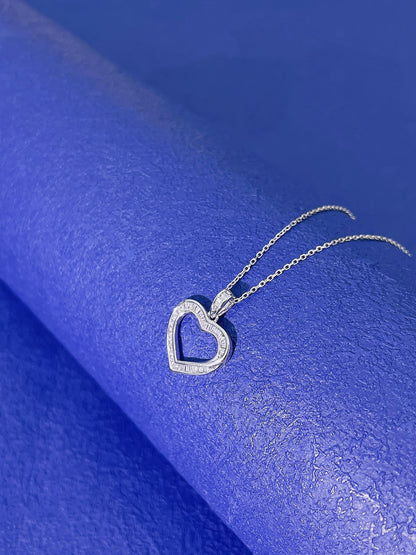 18K Diamond Heart Necklace