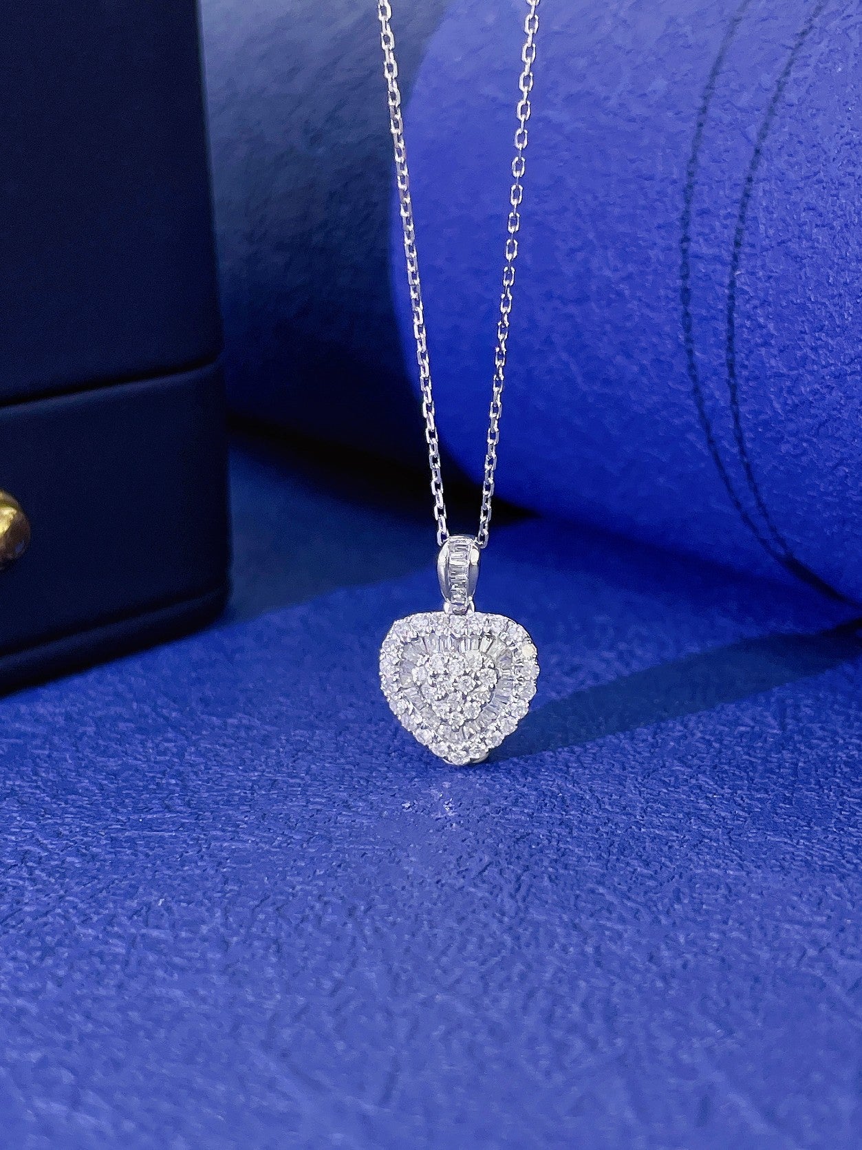 18K Diamond Heart Necklace