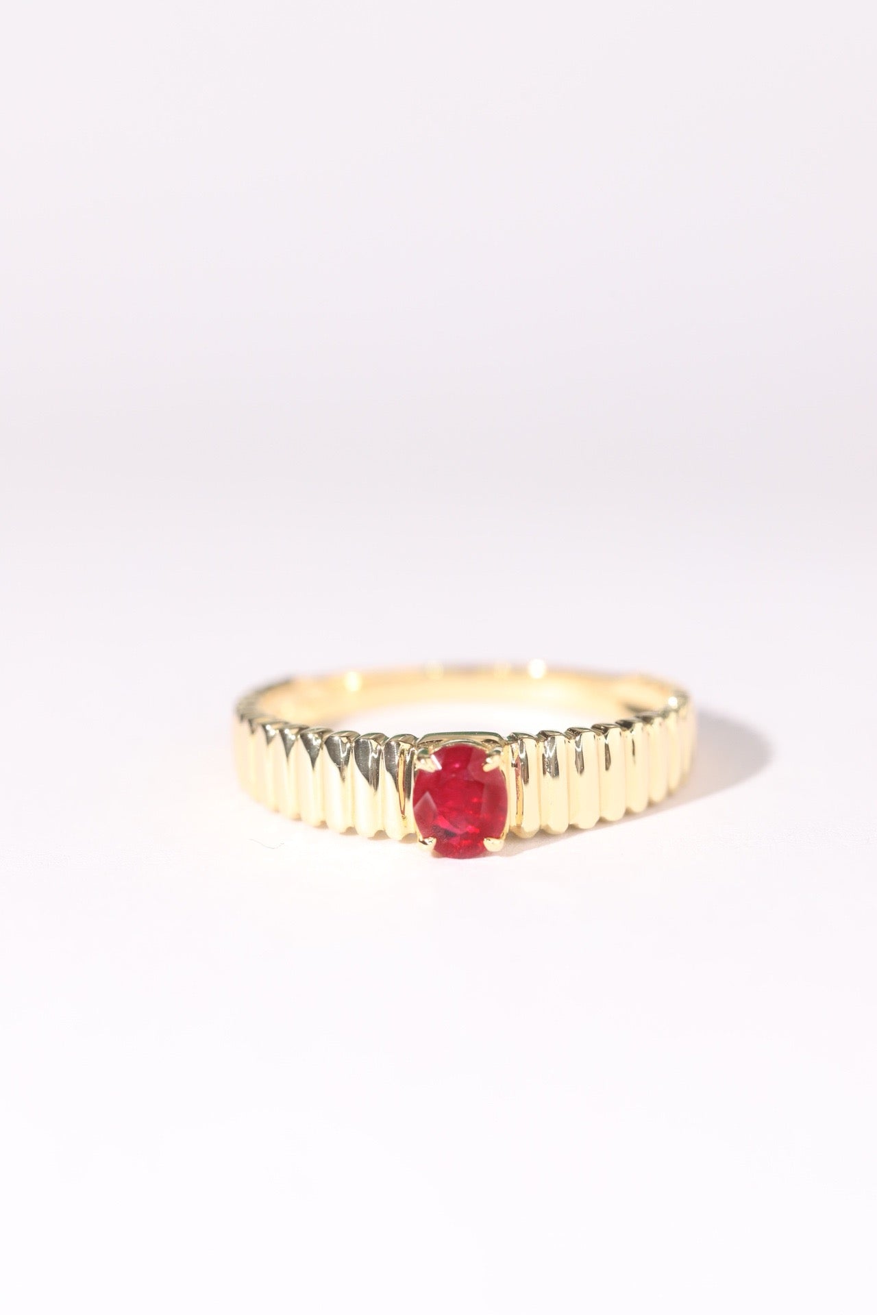 18K Ruby Gemstone Ring